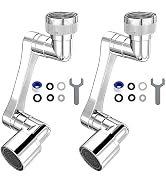 Longing Home 1080° Swivel Faucet Extender, Heavy Duty Rotating Sink Extension, Universal Swivel M...