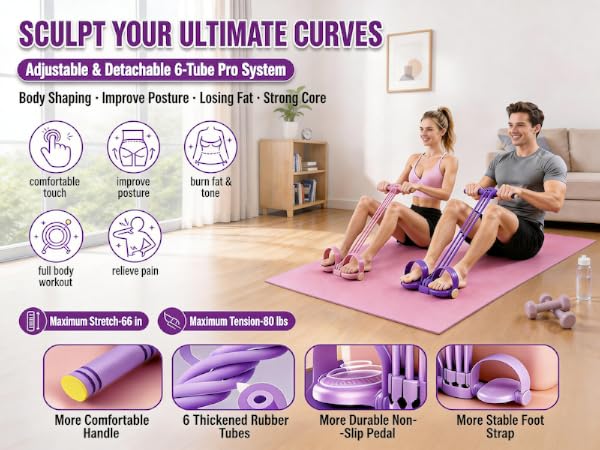 multifunctional functional pedal gropething leg petal resistance workout yoga band with handle