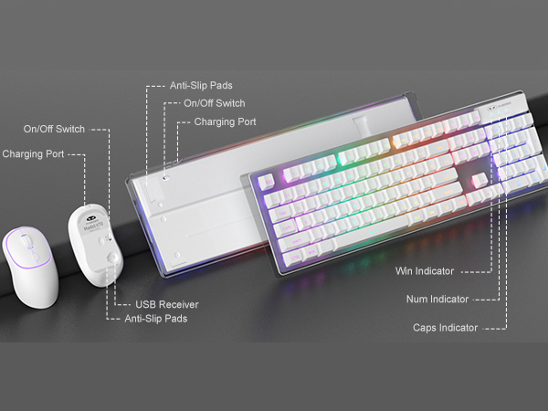 The keyboard and mouse are well made