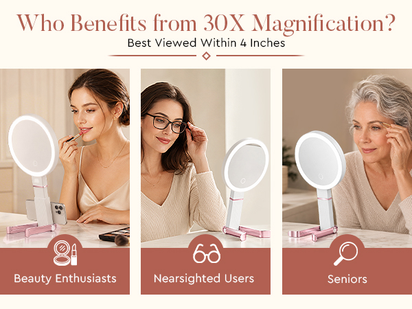 espejo de aumento para maquillaje