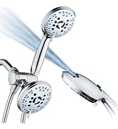 Hotel Spa AquaCare As-Seen-On-TV High Pressure 48-setting Rain & Handheld 3-way Shower Head Combo...