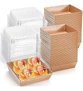 Hiceeden 100 Pack Charcuterie Boxes with Clear Lids, 5.5