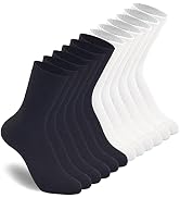 HAVE A TREE 3-6 Pack Womens Crew Lightweight Thin Casual Calf Socks Size 6-11