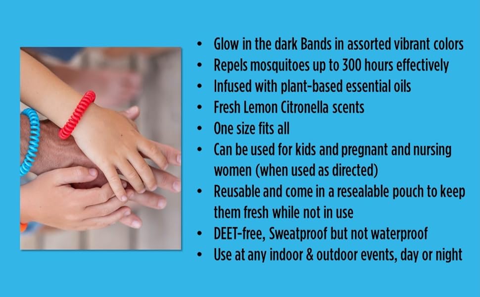 GG Mosquito Repellent Bands Glow in the dark