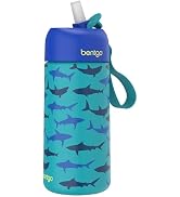 Bentgo Kids Stainless Steel Insulated Water Bottle - Leak-Proof; Keeps Cool for 12 Hours; Durabl...