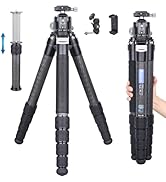 Professional Heavy Duty Carbon Fiber Tripod CS901C with 52mm Ball Low Profile Tripod Head Detacha...