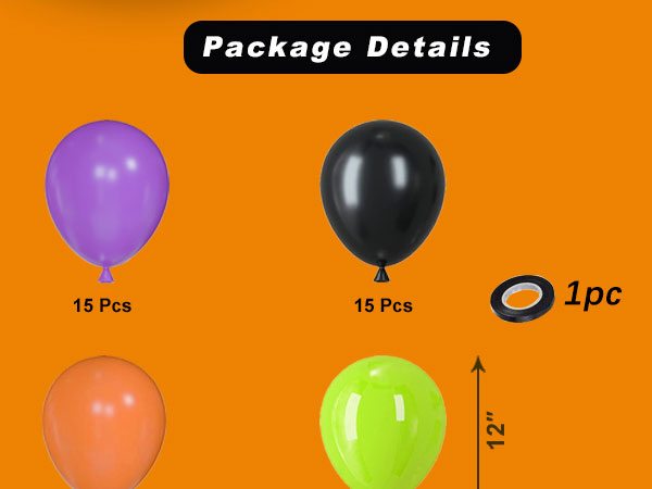 Halloween balloons