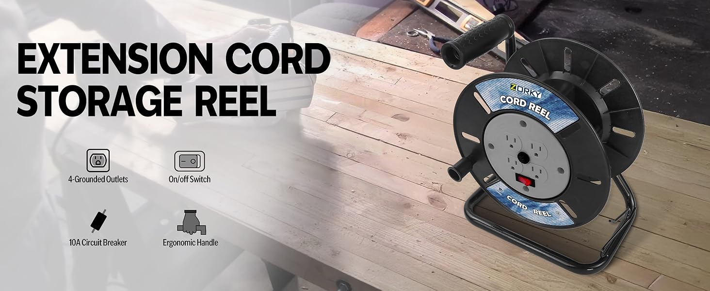 extension cord storage reel