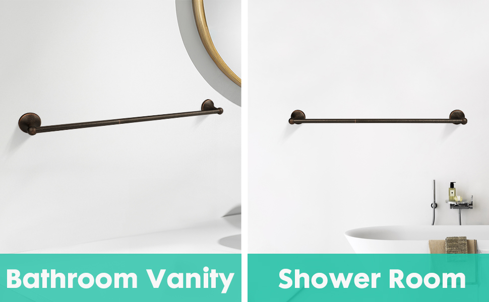 bronze bathroom towel bar