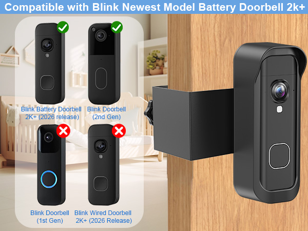 blink doorbell camera mount anti theft doorbell mount no-drill blink battery doorbell 2k+ mount