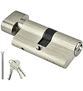 Anti-Theft Cylinder Lock Copper Single Open Cylinder with Keys Strong Resistance and Rust-Proof, ...