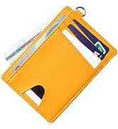 JEKAVA Slim Credit Card Wallet for Women Men Leather Mini Wallet RFID Blocking ID Card Wallet for...