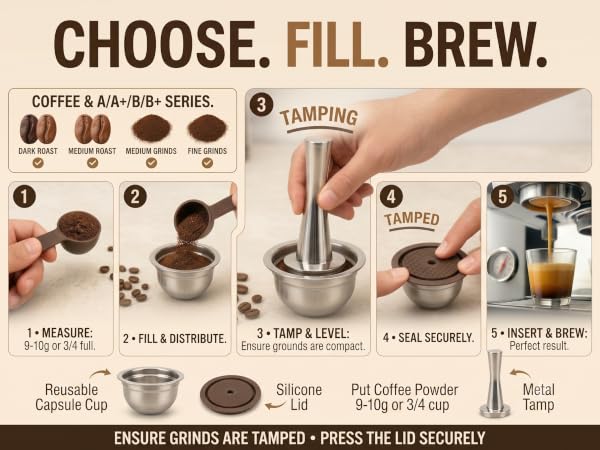 Choose the right Grinds and Follow user guide and steps