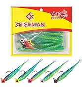 Crappie-Baits- Plastics-Jig-Heads-Kit-Minnow-Fishing-Lures-for Crappie-Panfish-Bluegill-20Piece K...