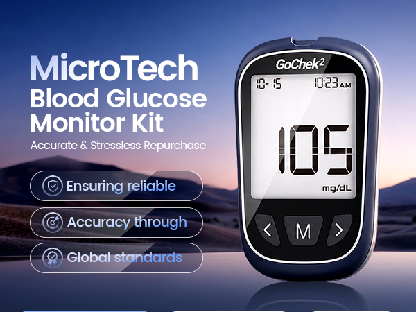 no coding blood glucose monitor kit with 500 memories