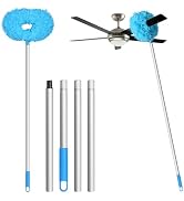 Eunice Ceiling Fan Duster with Extension Pole, Adjustable and Removable Fan Cleaner Blade for Hig...