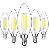 MAXvolador Dimmable E12 Candelabra LED Light Bulbs 60W Equivalent, 5000K Daylight White, 600Lumen...