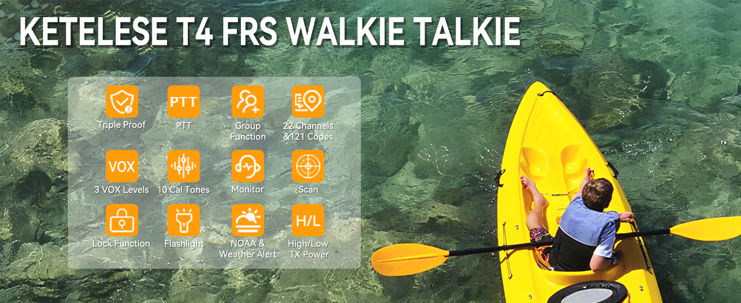 T4 IP67 waterproof walkie talkie