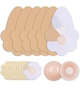 IOGOG Boob Tape Kit - 3 Pairs Breast Lift Tape, 5 Pairs Sticky Nipple Covers, 1 Pair Silicone Adh...