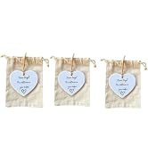 3Pcs Plaque + Bag, Thank You Gift for Friend, Acrylic Hanging Heart Plaque Gift, Never Forget The...