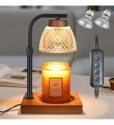 Dimmable Candle Warmer Lamp with Timer, Electric Wax Melt Warmer, lamp candle warmer for Jar Scen...