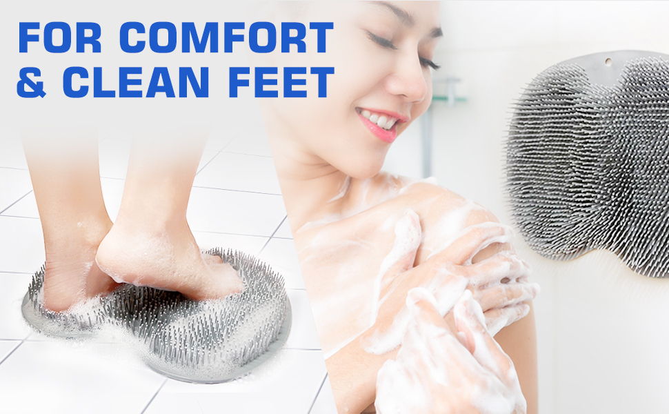 shower foot and back scrubber,shower foot scrubber mat,foot scrubbers for use in shower