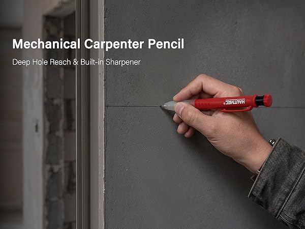 Marking a precise line on concrete wall
