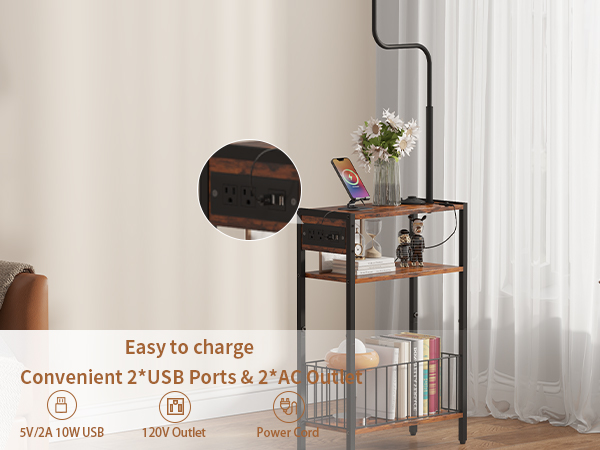 Floor Lamp with Table