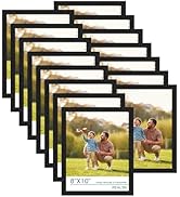 PEALSN 8x10 Picture Frame Set of 15, Wall Gallery Photo Frames for Wall Mounting or Tabletop Disp...