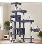 Hey-brother Cat Tree Tower, Scratching Posts with a Extended Part, Wide Platforms, Cozy Condos, H...