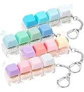 Keyboard Clicker Fidget, 4PCS Keyboard Fidget Toy Silent Clicker Fidget Keychain Clicky Keyboard ...