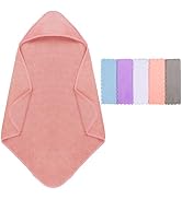 Orighty Baby Hooded Towel with Five Washcloths, 28 x 28 Inch Super Soft Bath Towel with Hood for ...