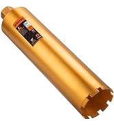 KSEIBI 619102 Wet Concrete Core Drill Bit, 4-Inch Diameter for Drilling Concrete, Marble, Granite...