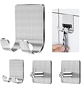 CGBE Razor Holder for Shower, 2 Packs Razor Holder and 2 Packs Shower Hooks, Self Adhesive Shaver...