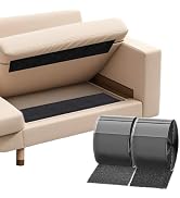 TEUVO 4.3" x 26.3 Feet Adhesive Hook and Loop Tape Heavy Duty Cushion Grip, Non Slip Couch Cushio...