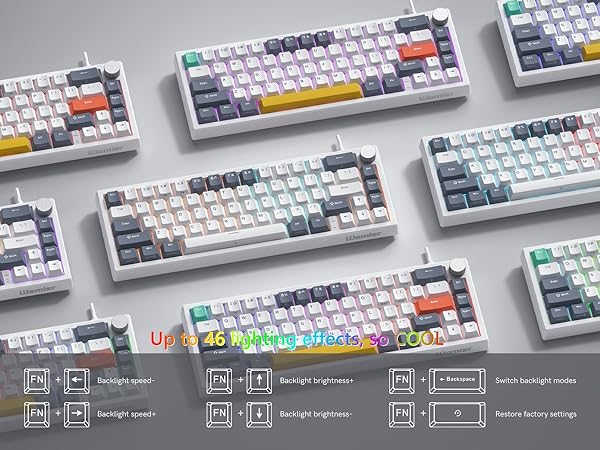60% Gaming Keyboard Pink, QMK/VIA Creamy Mechanical Keyboard Topographic, Hot Swappable