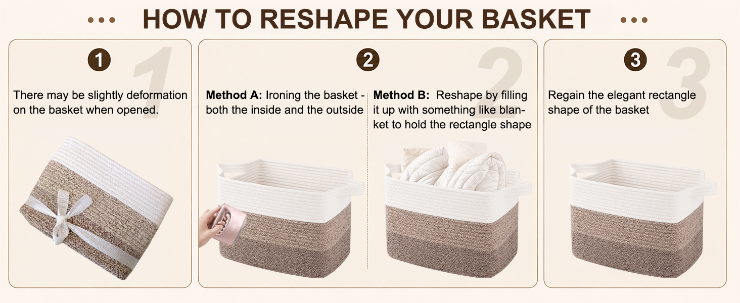 OIAHOMY Storage Basket