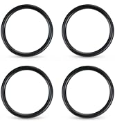 Phivan 4 Pack Commercial Sink Drain O-Ring Gasket Set - Rubber Plunger Washers for 3 & 3-1/2 Inch...