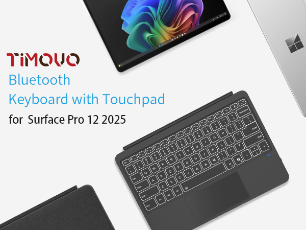 type cover for microsoft surface pro generation 12, surface pro wireless keyboard with touchpad