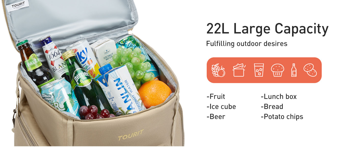 TOURIT Rolling Soft Cooler