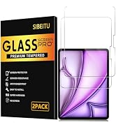 SIBEITU 2 Pack Screen Protector for iPad Air 13 Inch M3 2025 & M2 2024 (7th/6th Generation), HD S...