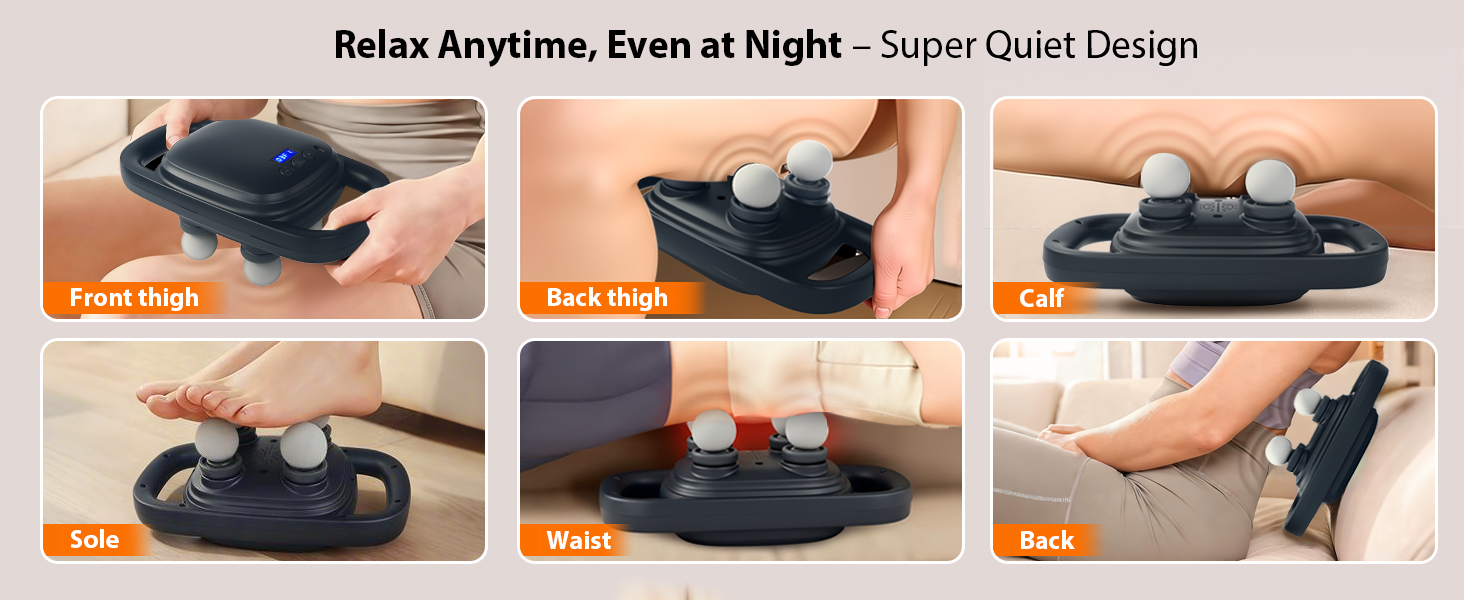 4 Head Massage Gun, massage gun, Deep Tissue Percussion Massager, back massager, neck massager