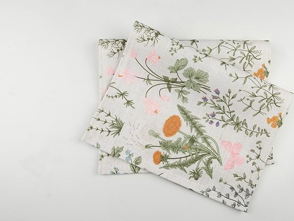 linen fabric placemats, kitchen dining table decor, 12x18 Inch