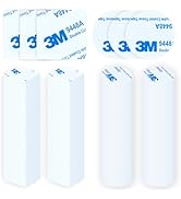 Double Sided Foam Tape, Heavy Duty Adhesive Pads, 100pcs Round & Square Mounting Tape, 1.5mm Extr...