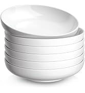 Quatish Pasta Bowls 30oz Set of 6, Salad Bowls Soup Bowl for Kitchen, Microwave & Dishwasher Safe...