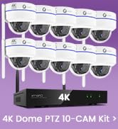 xmartO 4K 8MP Heavy-Duty WiFi 6 Security Camera System Bundle, 10-Channel NVR & 10 Heavy-Duty 8MP...