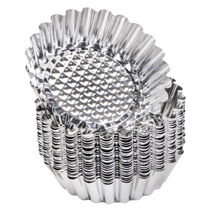 Dicunoy 30 PCS Egg Tart Mold, 3.8 Inch Stainless Steel Tart Pans