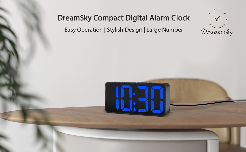 DreamSky digital clock easy to use