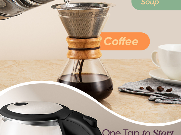 convenient design makes brewing easy