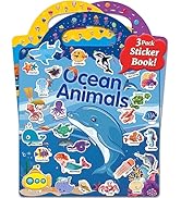 Benresive Reusable Sticker Books for Kids, Sticker Books for Toddlers, Toddler Travel Toys Activi...